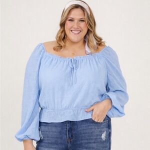 ARULA Sky Blue Blouse - NWT ‼️